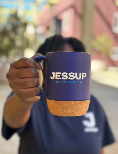 Cork Base Mug - Blue