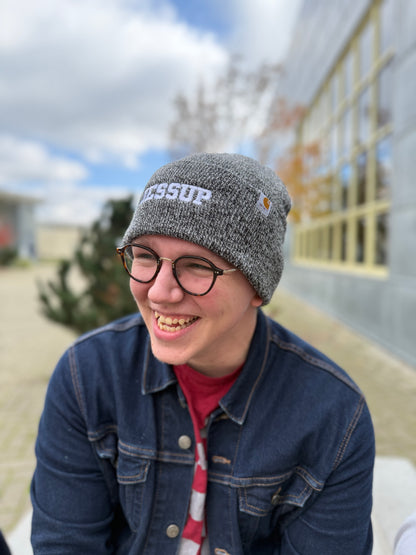 Jessup Carhart Beanie - White/Black