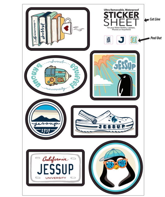 Jessup Sticker Sheet